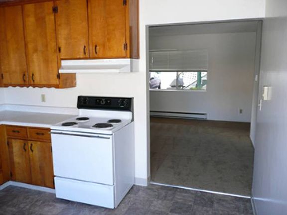 Kitchen into living room