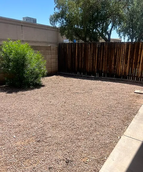 Good size backyard