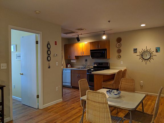 Bedroom door to the left