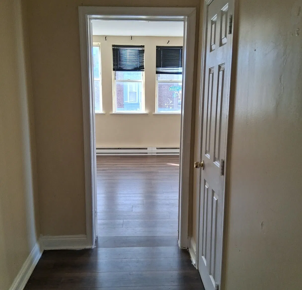 Entry way to Master bedroom, and bathroom.