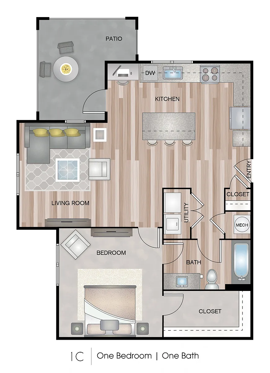 Floor plan 1C