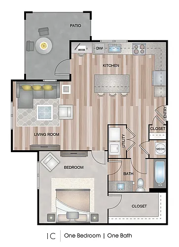 Floor plan 1C