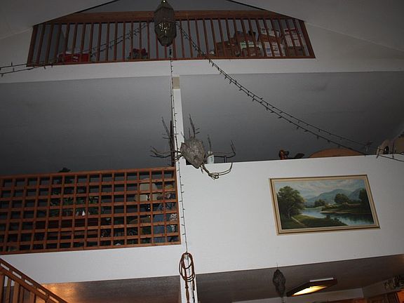 View up from great room