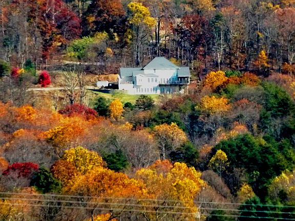 Fall view of the house