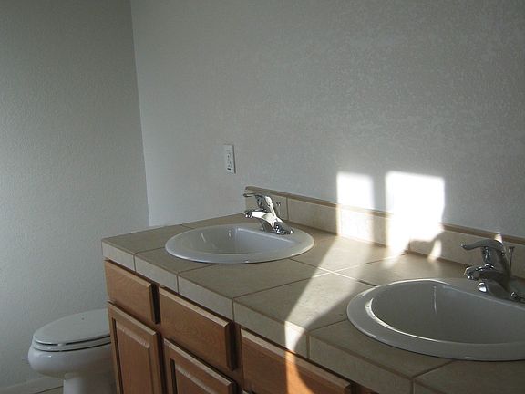 Master Bathroom with Double Sinks.