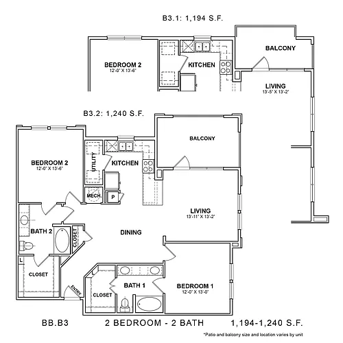 Floor plan BB.B3