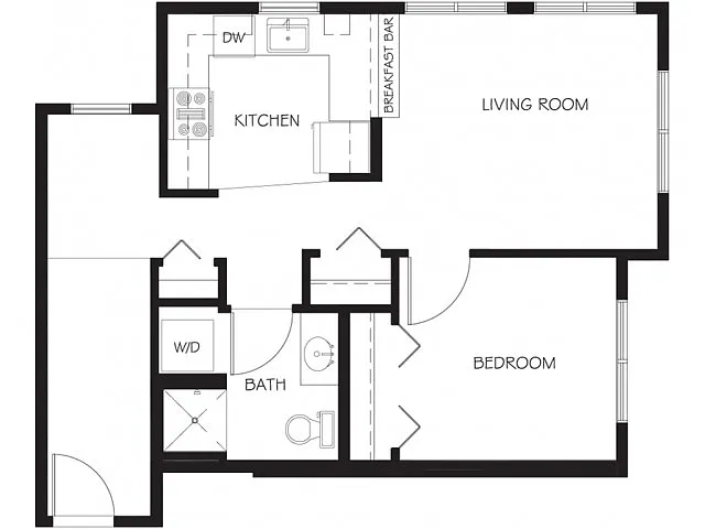 Floor plan 1x1E