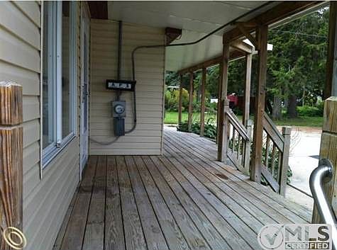 full length of home front porch.