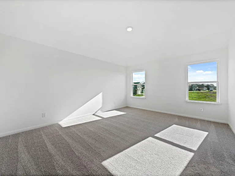 Master bedroom has its own walk-in closest and bathroom.