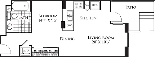 Floor plan Studio 3