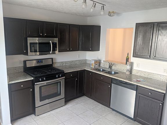 Kitchen with all stainless steel appliances