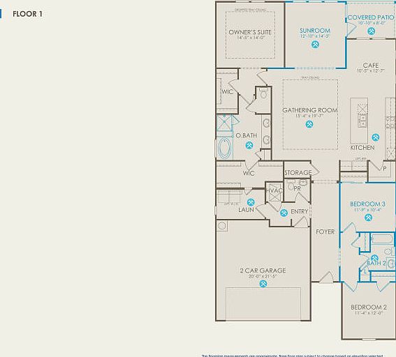Prestige Floor Plan, Quick Move-In Home, Floor 1