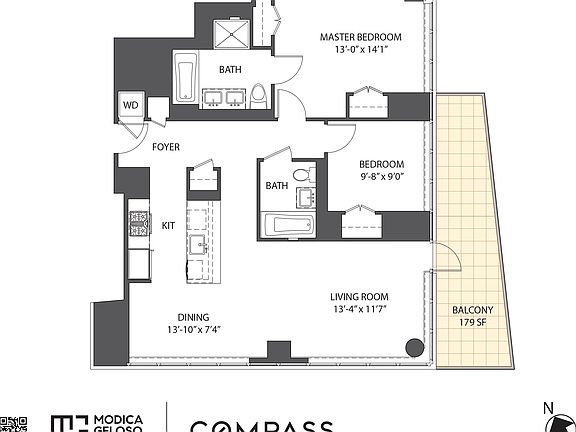 2nd image of 1 Northside Piers APT 18E