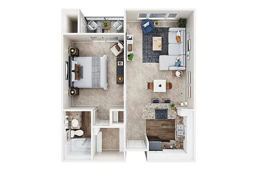 Floor plan 1X1