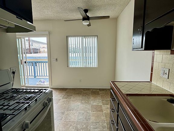View from kitchen into dining room