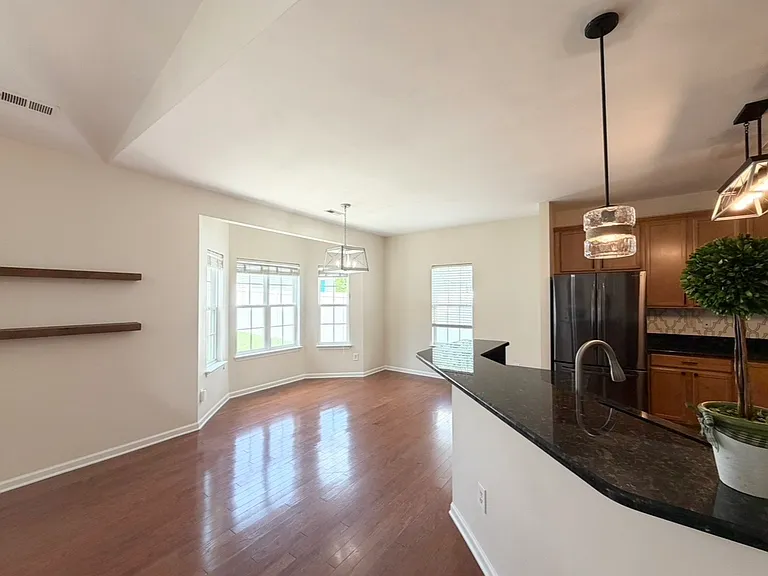 Kitchen overlooking dining
