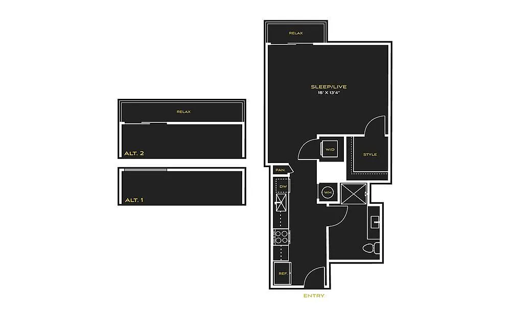 Floor plan Studio K