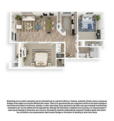Floor plan 2x1 Premium