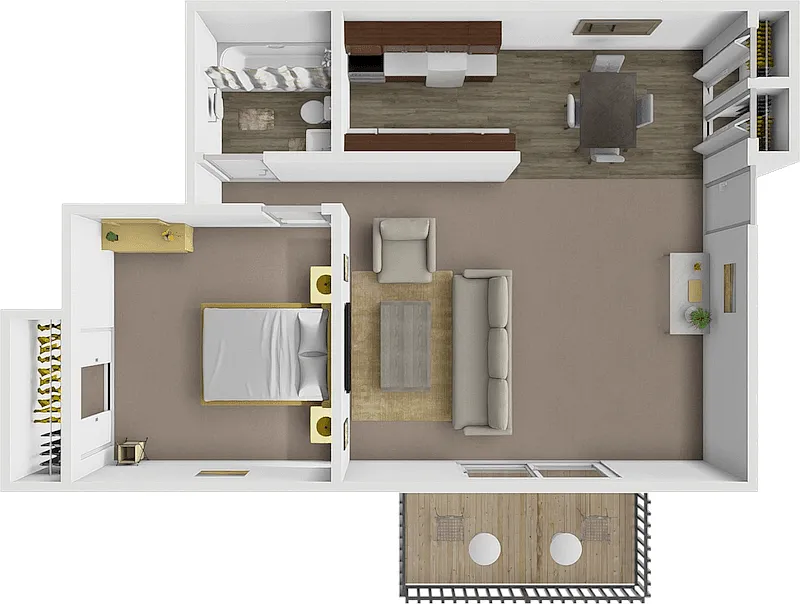 Floor plan One Bedroom