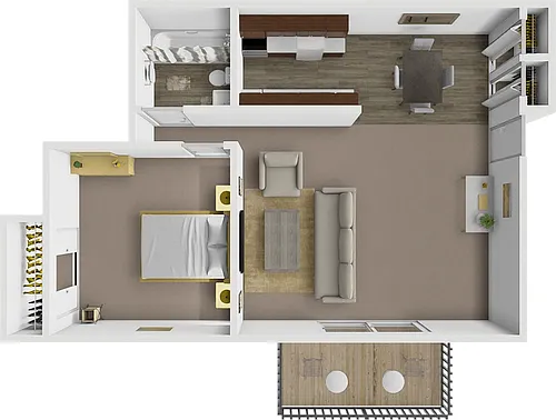 Floor plan One Bedroom