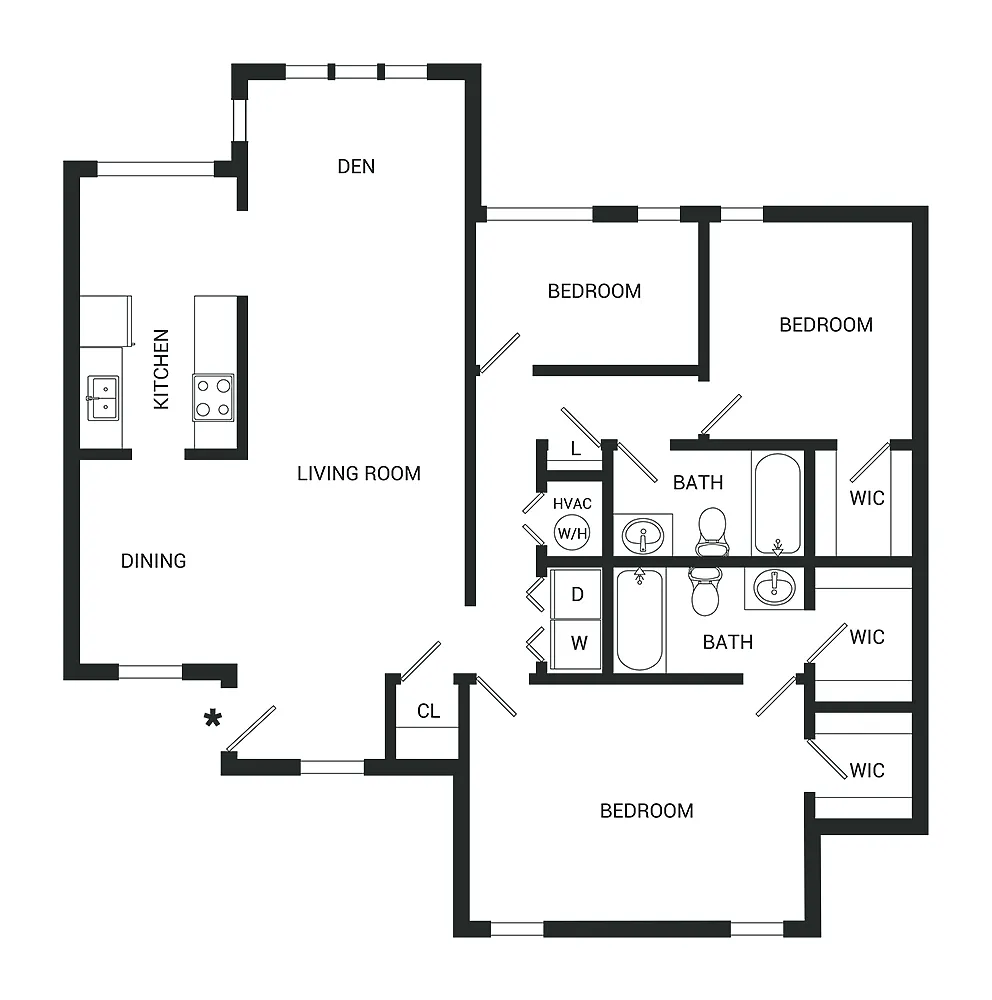 Floor plan Greenbriar