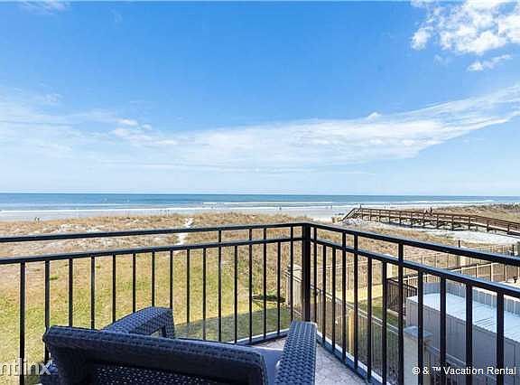 The view from one of the balconies -- dunes, sea, and sky!