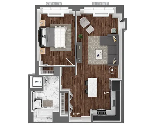 Floor plan A10-PH15-749sq