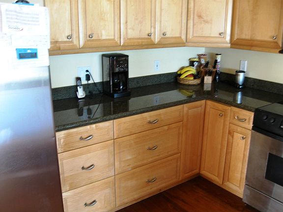 Kitchen with granite and stainless