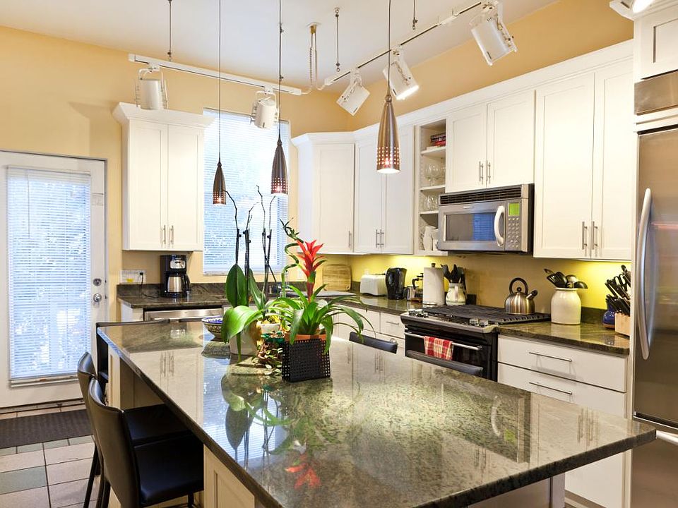 Kitchen stools convey w/ rental for use while in residence.
