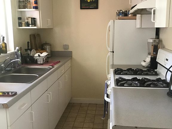 Lovely kitchen with gas stove and plenty of prep counter space.
