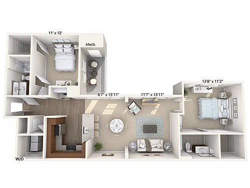 Floor plan B2-H-Upper