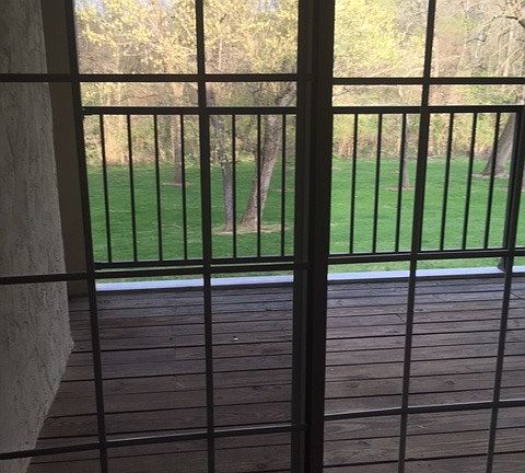 Beautiful Wooded view from Living Room