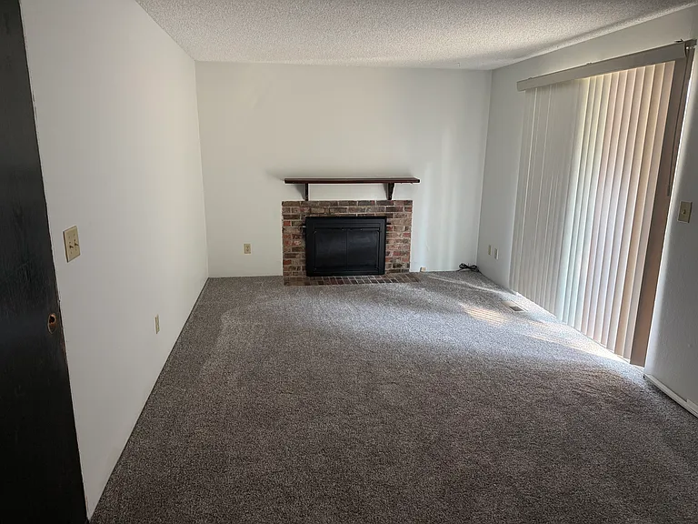 Family Room with new carpet.