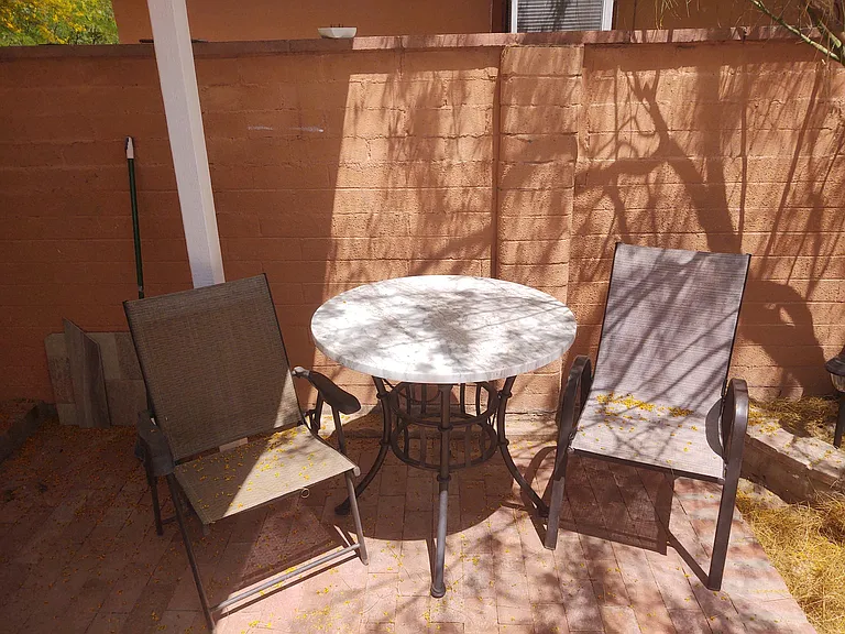 Patio set.