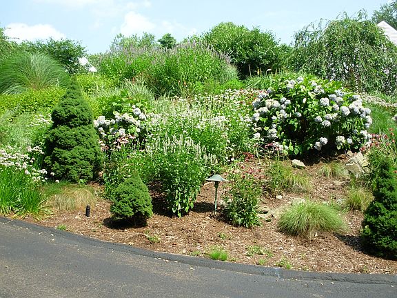 Floral garden w/cicular dw. 