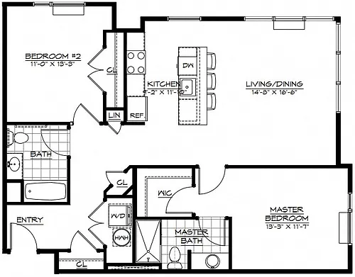 Floor plan 2C