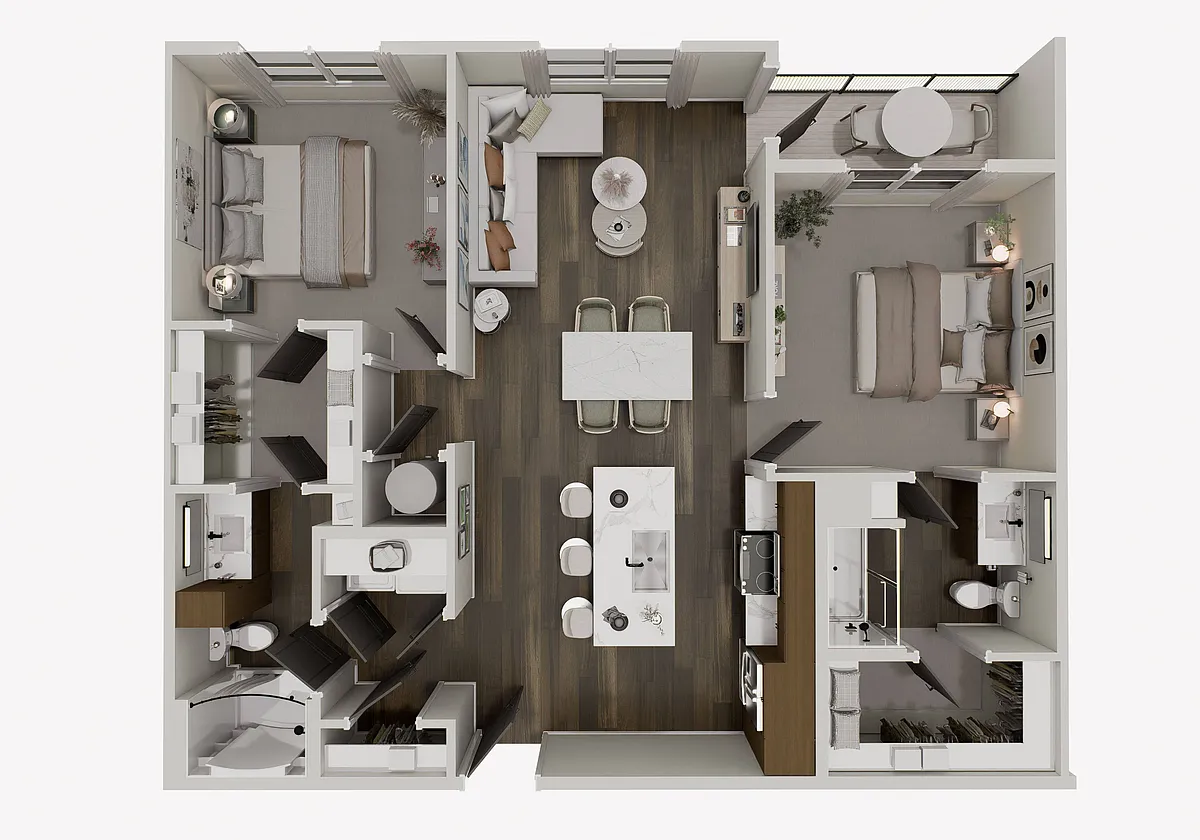 Floor plan Saguaro Grand (B1A)