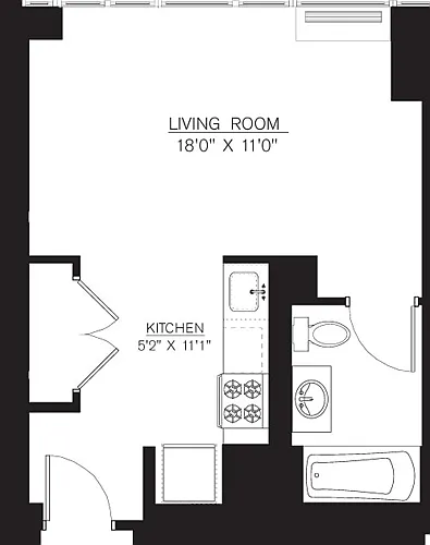 Floor plan Studio E Line floors 5-41