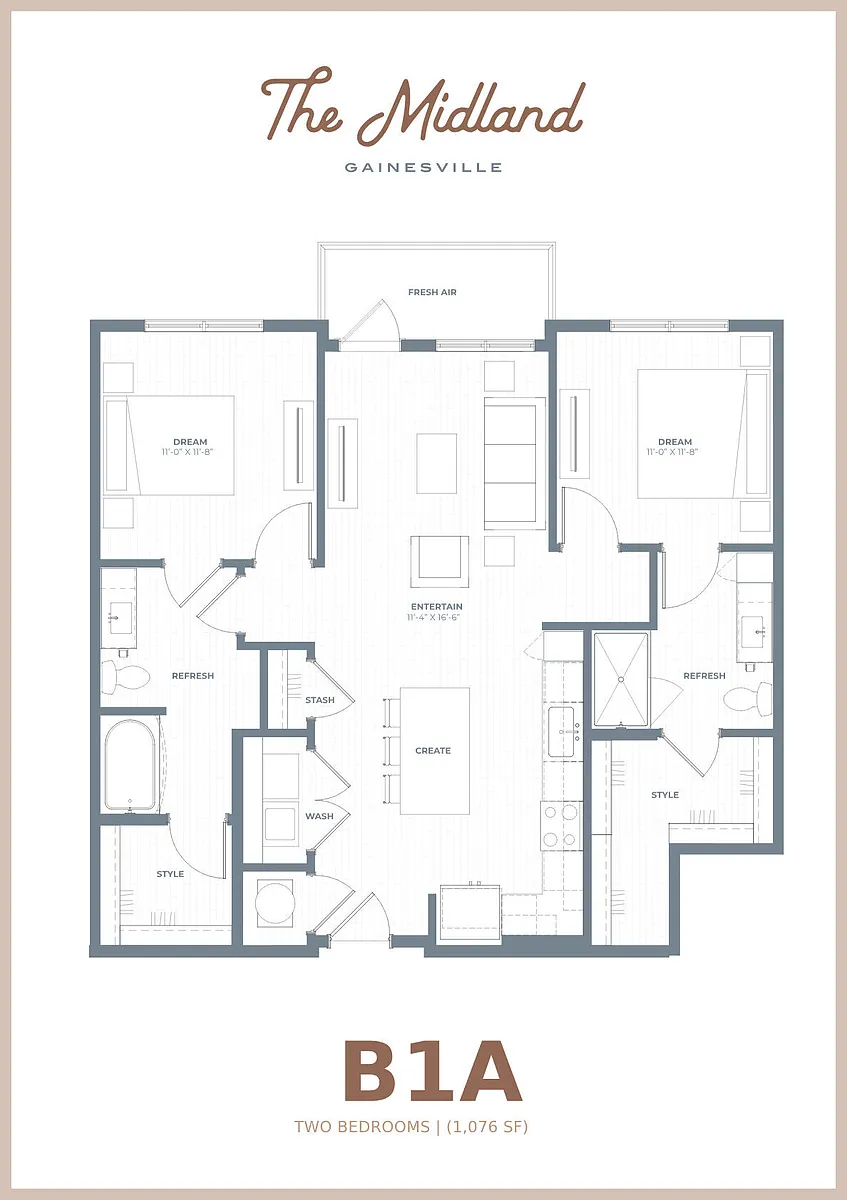 Floor plan B1A