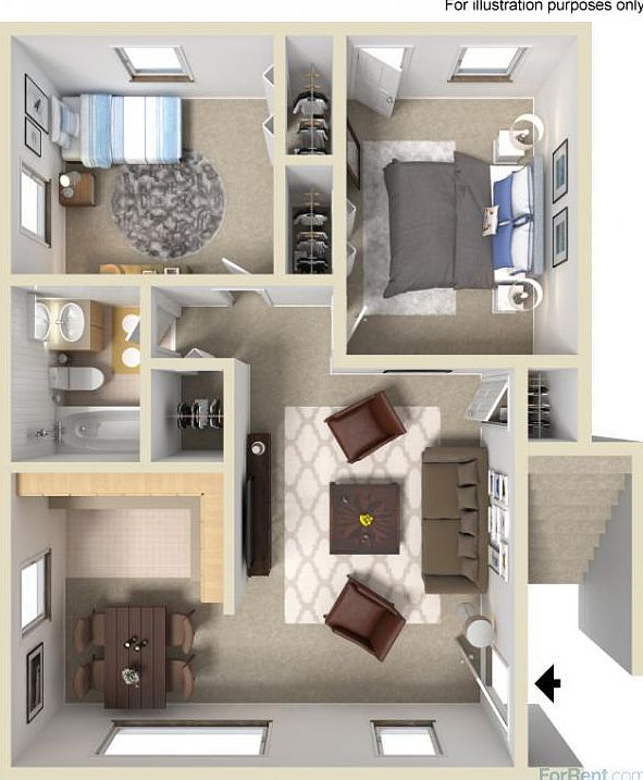 2 Bedroom 1 Bathroom