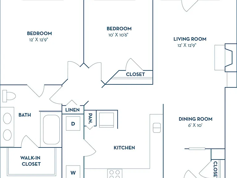 2 Bedroom | 1 Bath | 974 SF 2 Bedroom | 1 Bath | 974 SF