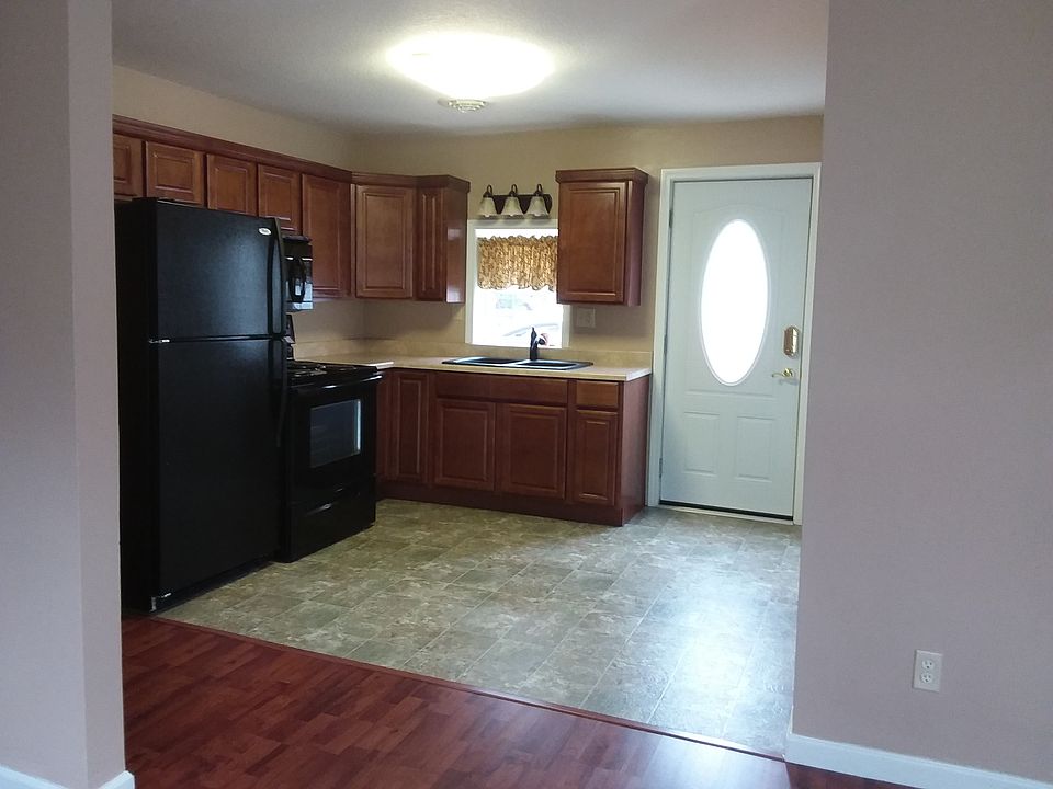 Kitchen open to living area