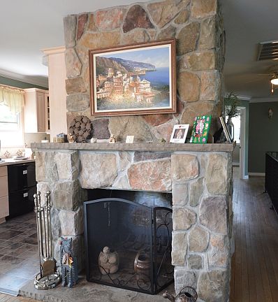 Beautiful Stone Fireplace
