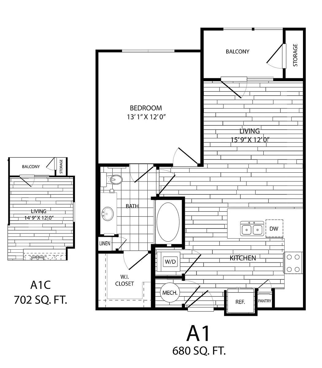 Floor plan A1C