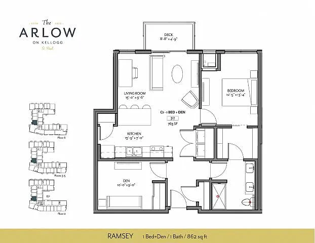 Floor plan Ramsey | 1+ Den