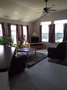 Family room is flooded with light despite the picture:)