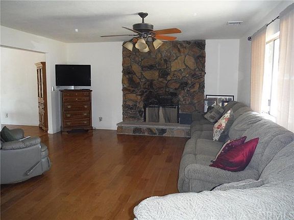 Living room with fire place