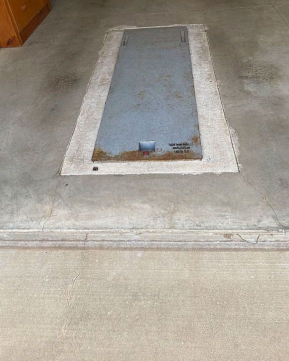 Storm shelter in garage