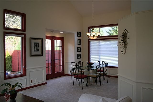 dining room with french doors 