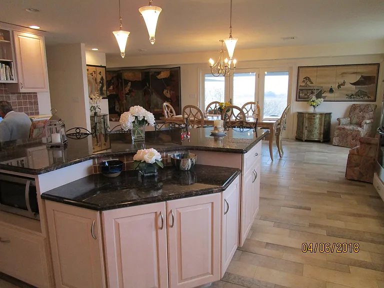 kitchen - view south to dining area